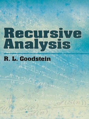 cover image of Recursive Analysis